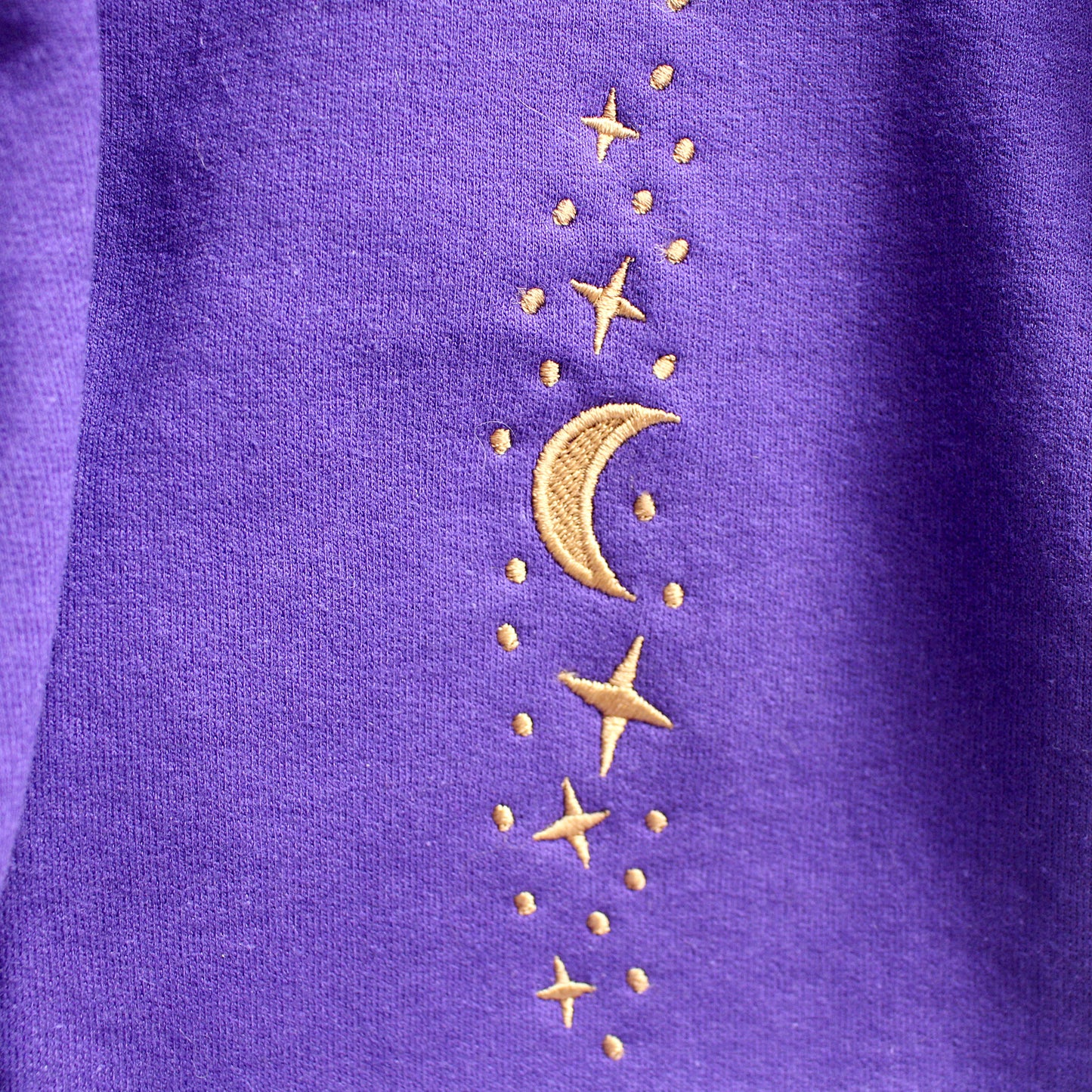 Deco Moon Cat Embroidered Hoodie