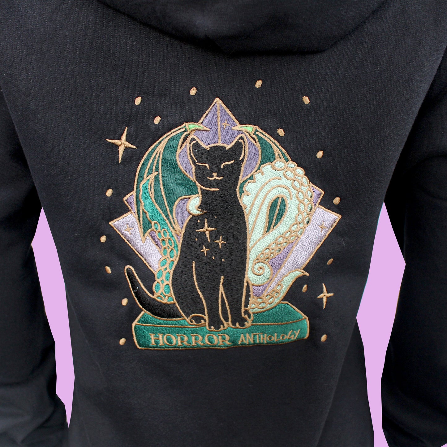 Horror Anthology Embroidered Zip-up Hoodie