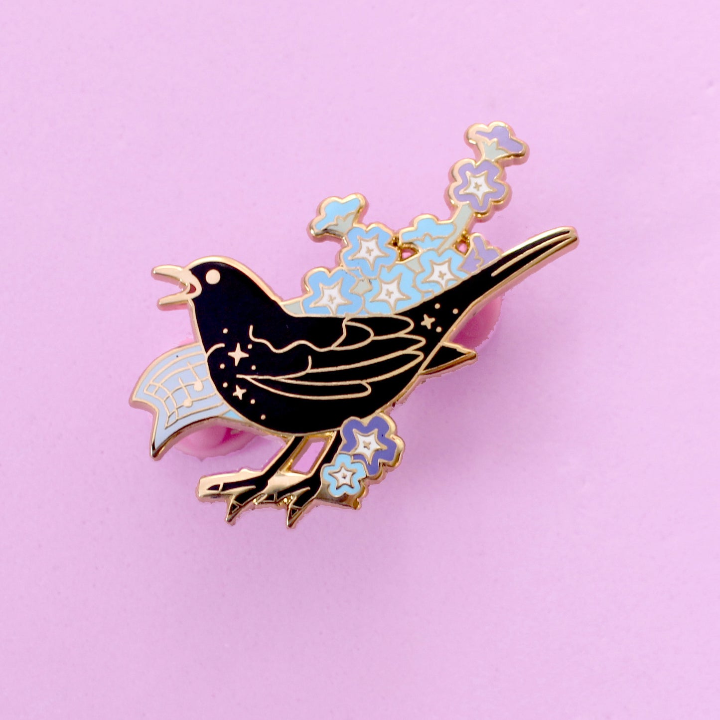 Blackbird Enamel Pin