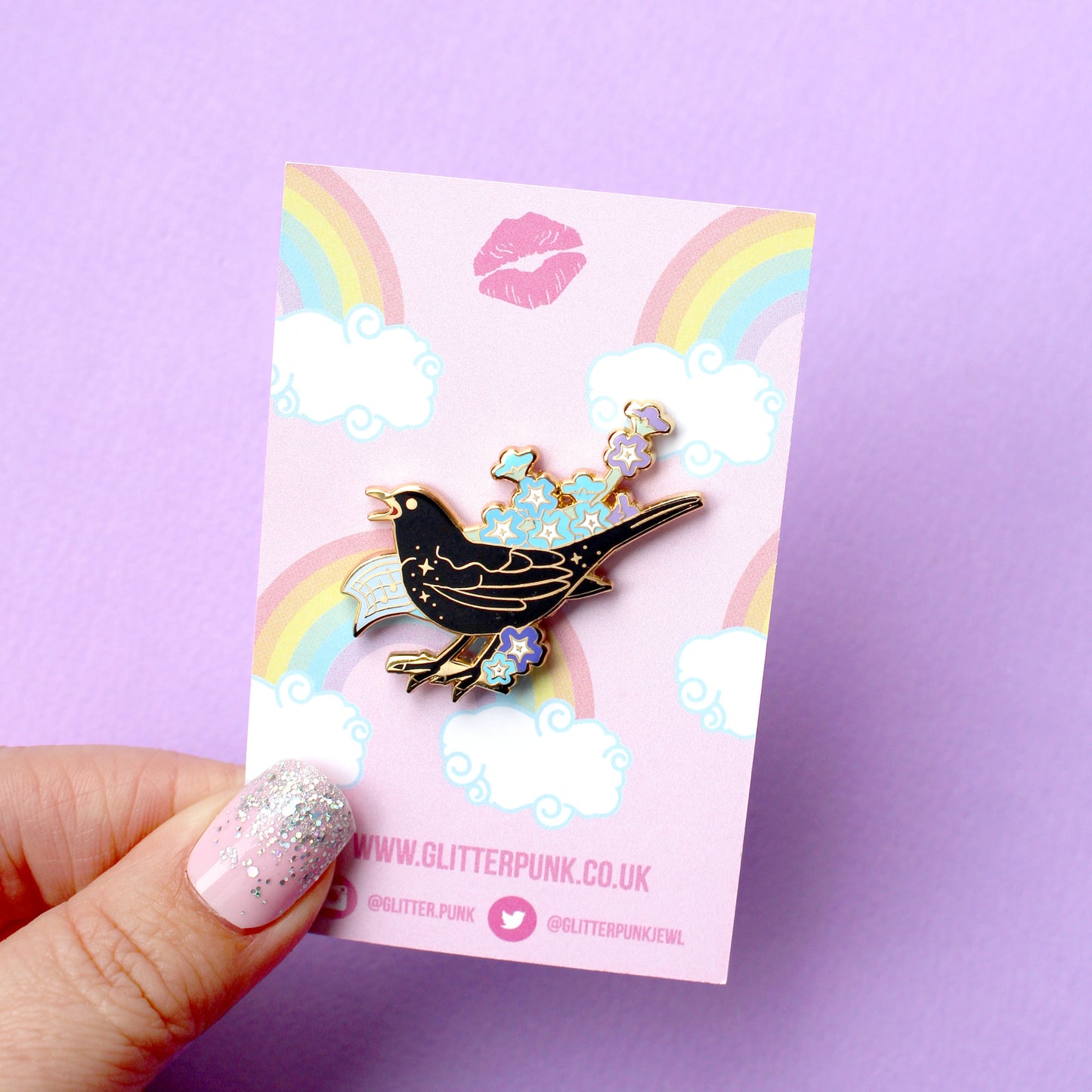 Blackbird Enamel Pin