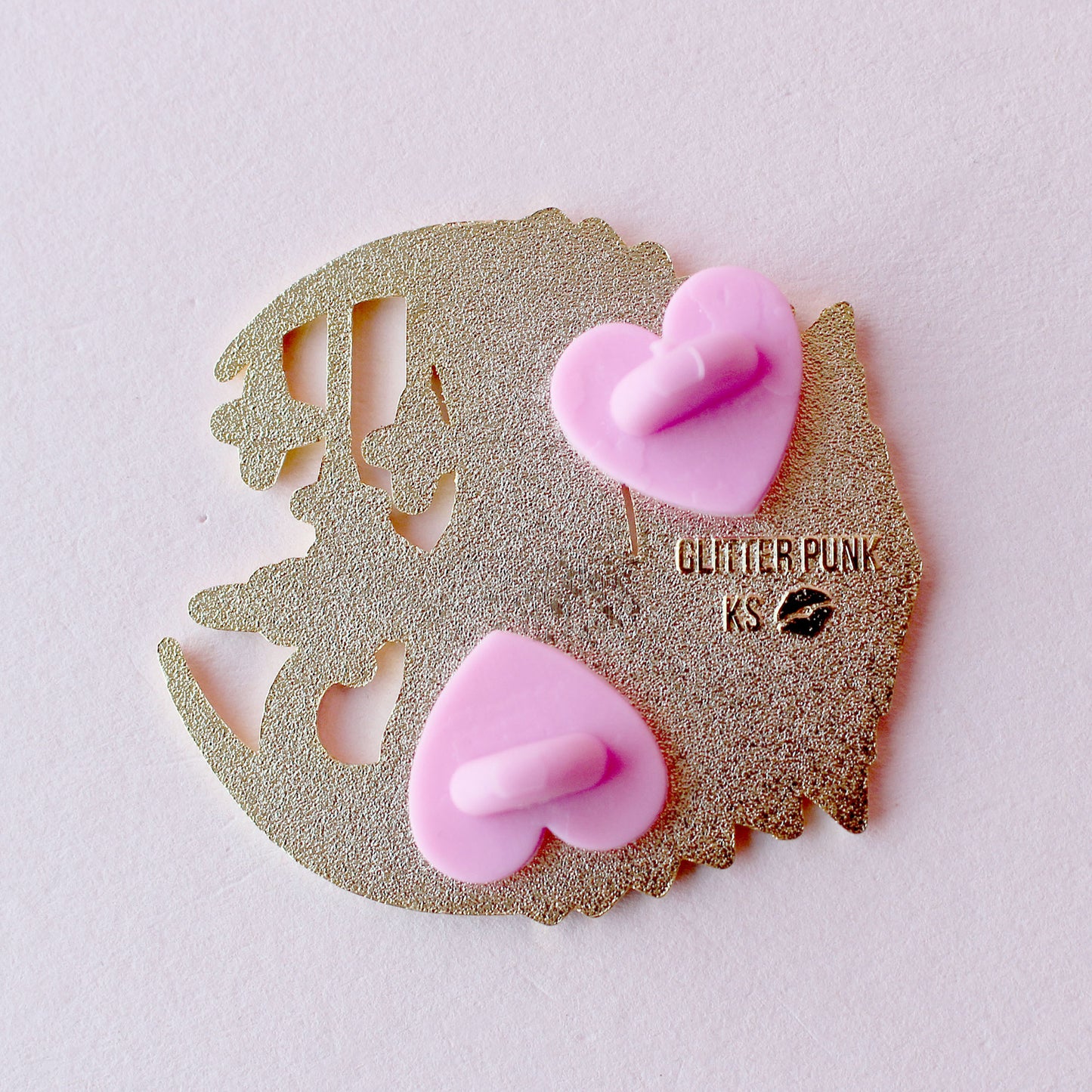 Art Deco Moon Cat Enamel Pin