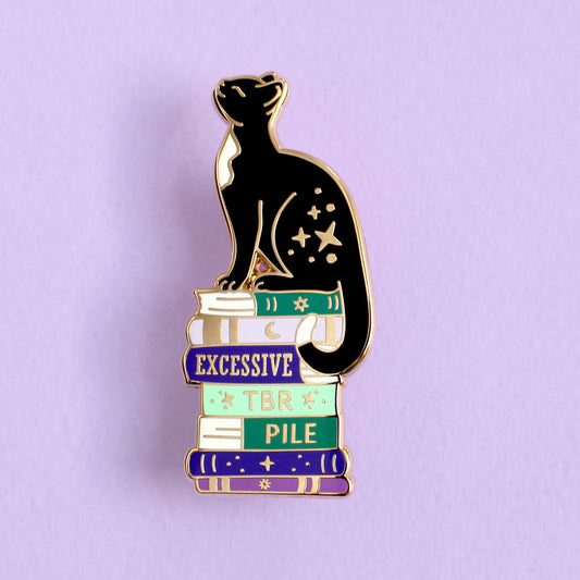 Excessive TBR Cat Enamel Pin