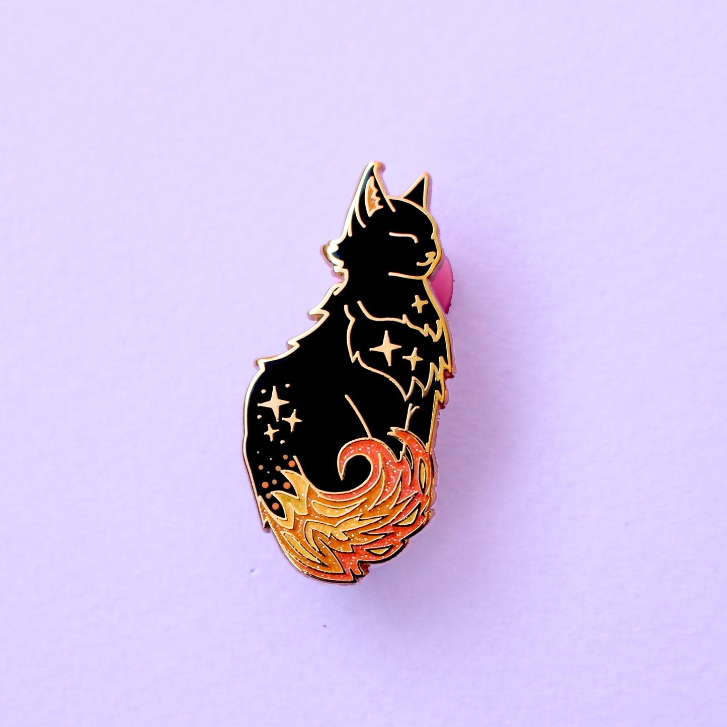 Fire Cat Enamel Pin - Climate Cats