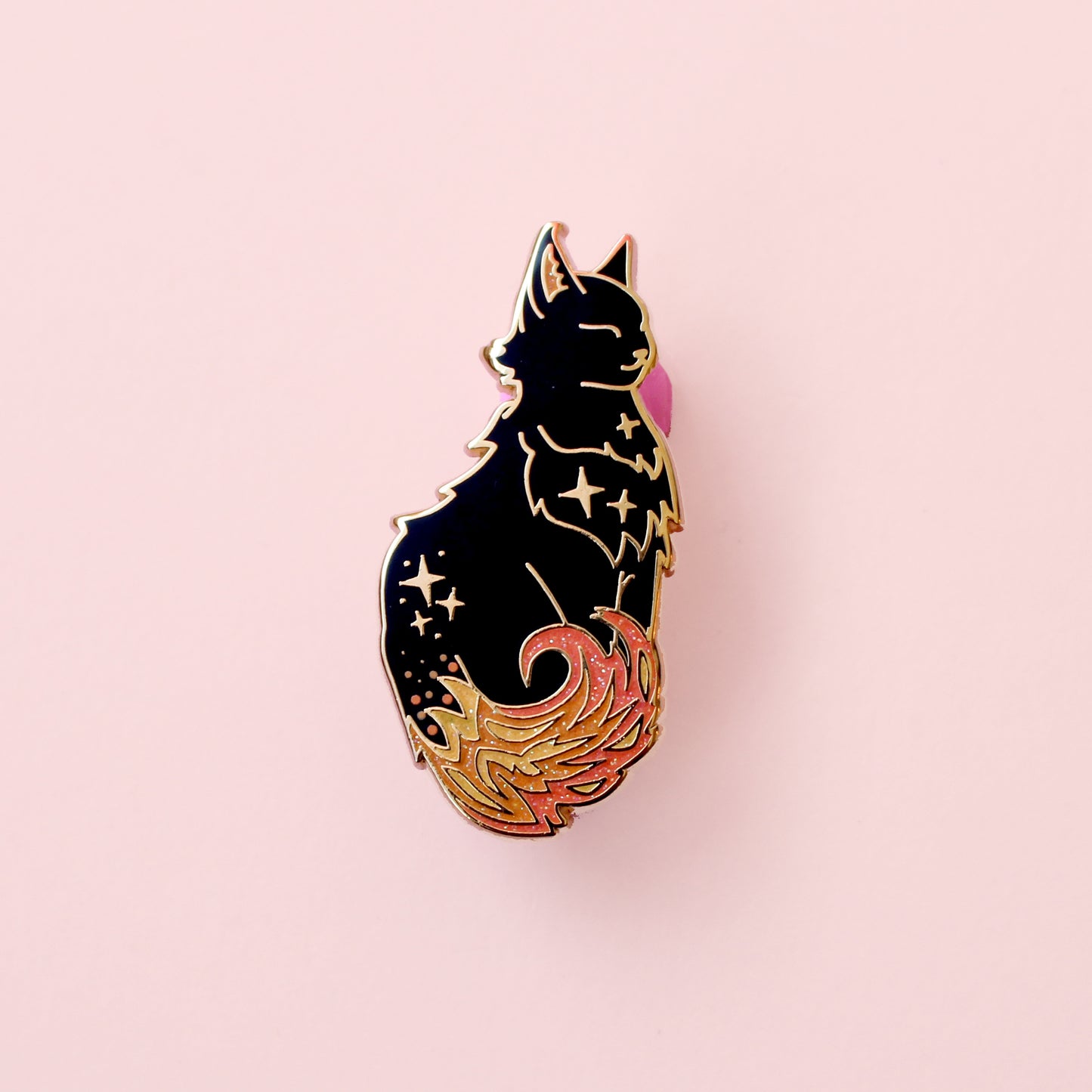 Fire Cat Enamel Pin - Climate Cats