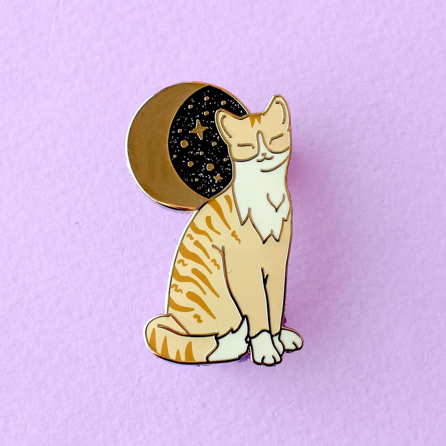 Ginger Cat Enamel Pin