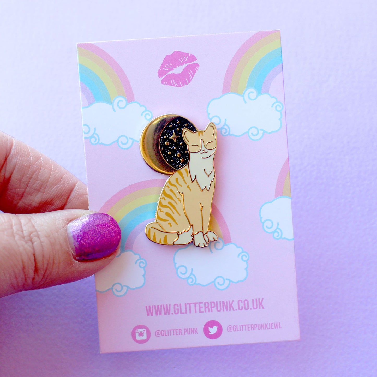 Ginger Cat Enamel Pin