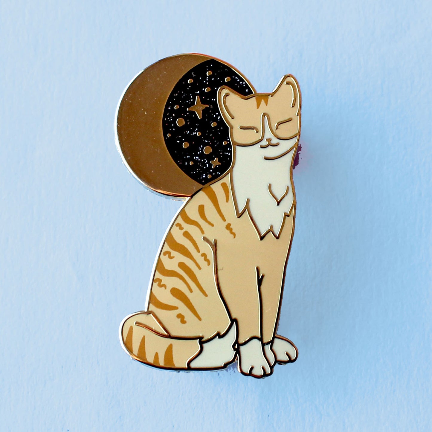 Ginger Cat Enamel Pin