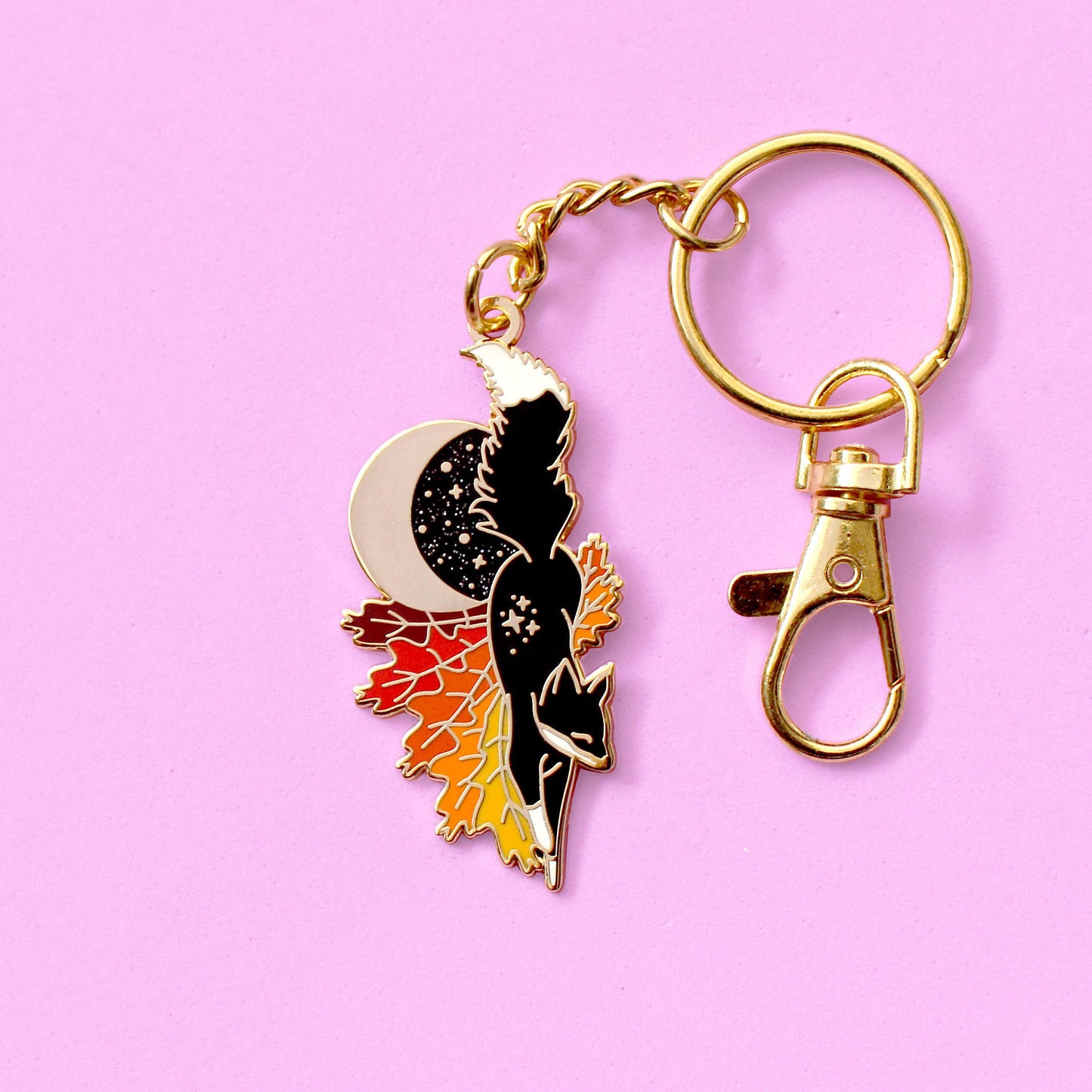 Fall Fox Key Chain