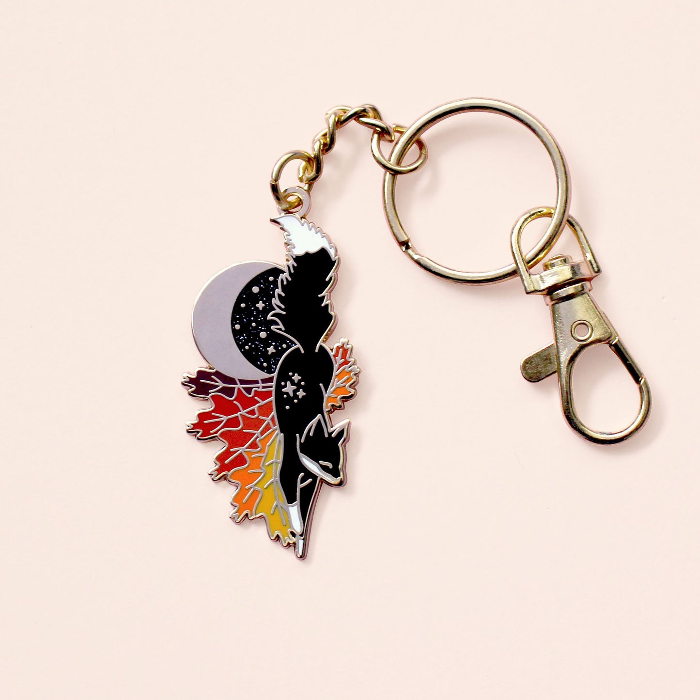 Fall Fox Key Chain