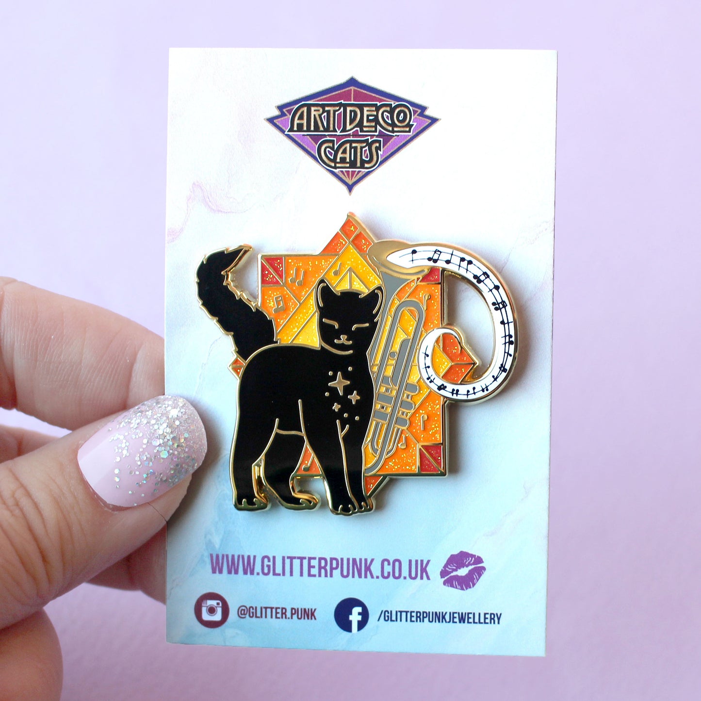 Music Cat Enamel Pin