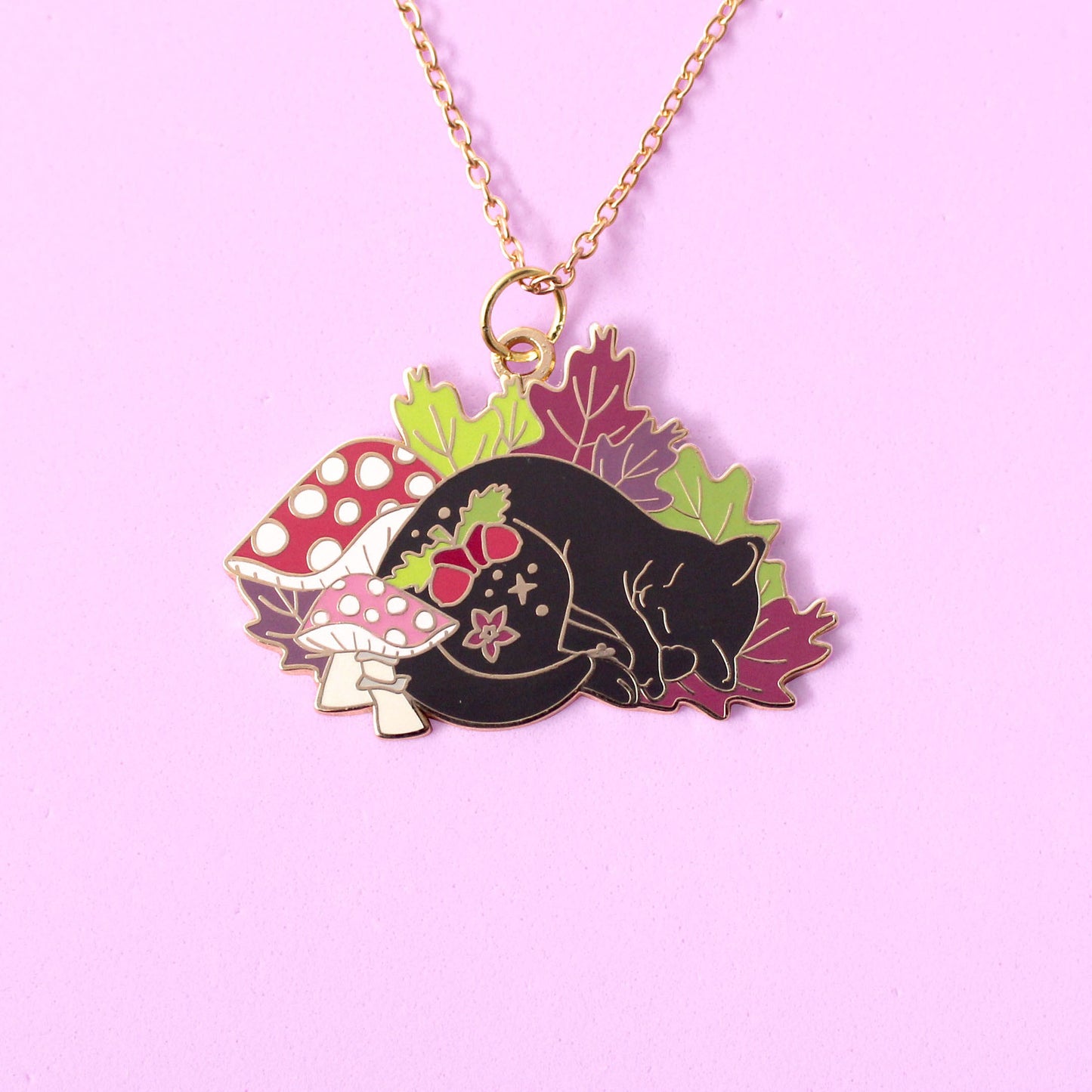 Fall Cat Necklace