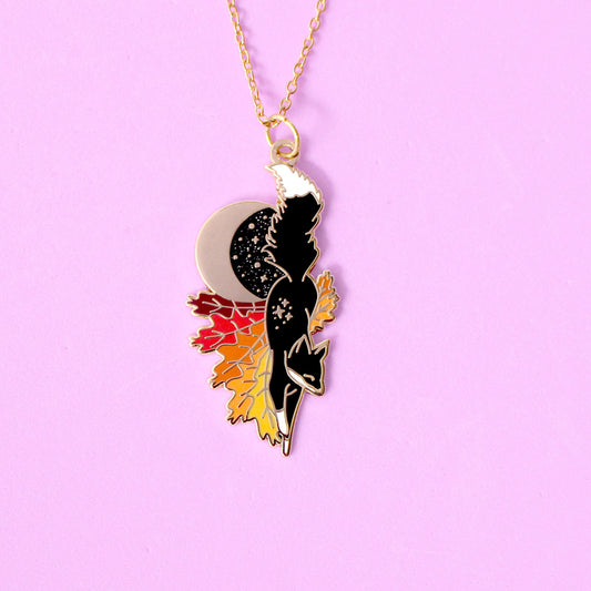 Fall Fox Necklace