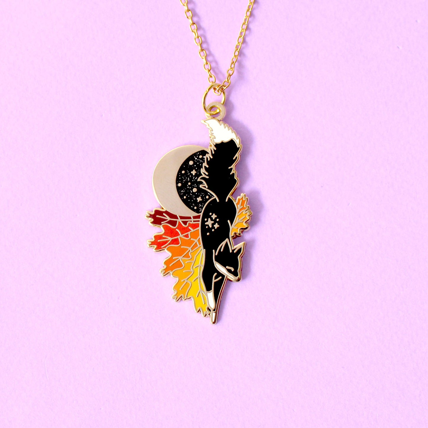 Fall Fox Necklace
