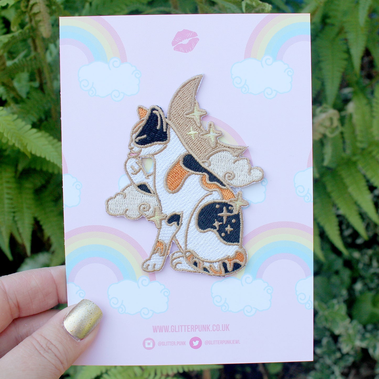 Calico Cat Embroidered Patch