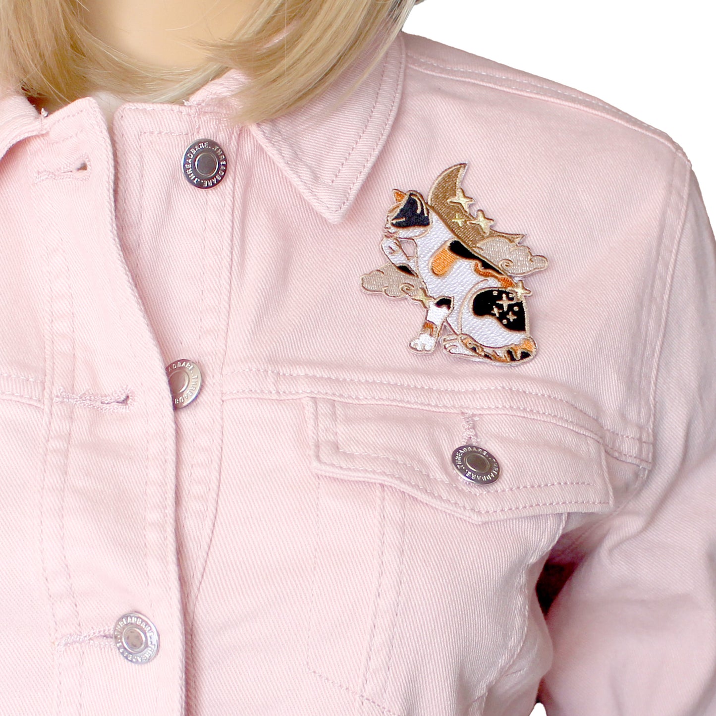 Calico Cat Embroidered Patch