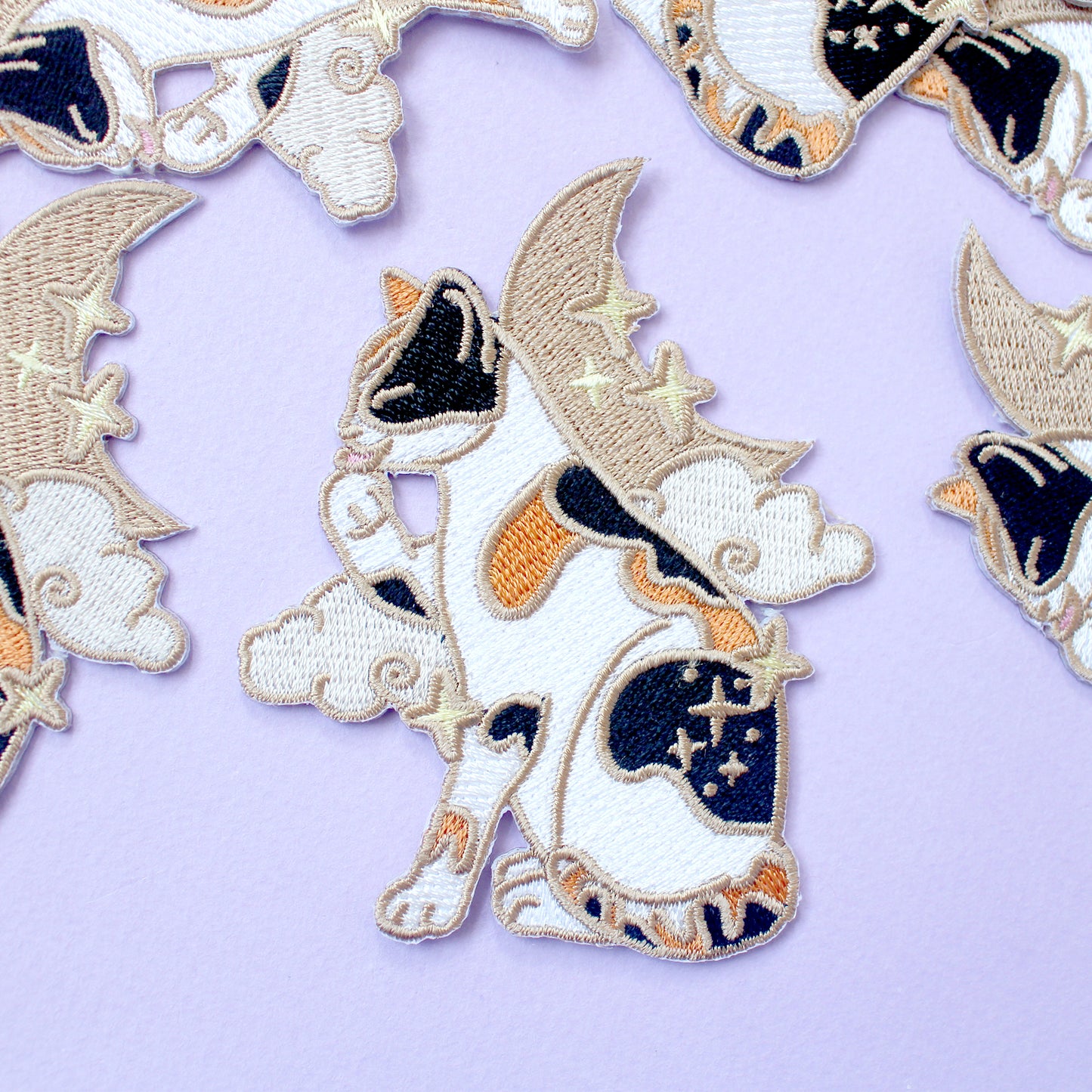 Calico Cat Embroidered Patch