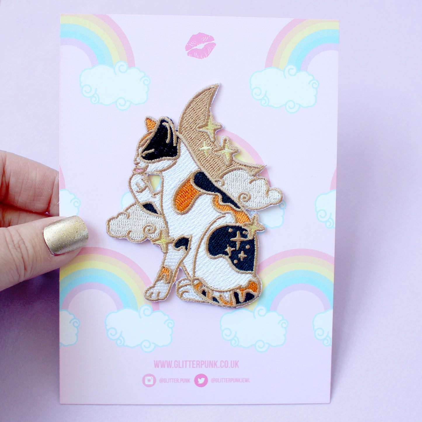 Calico Cat Embroidered Patch