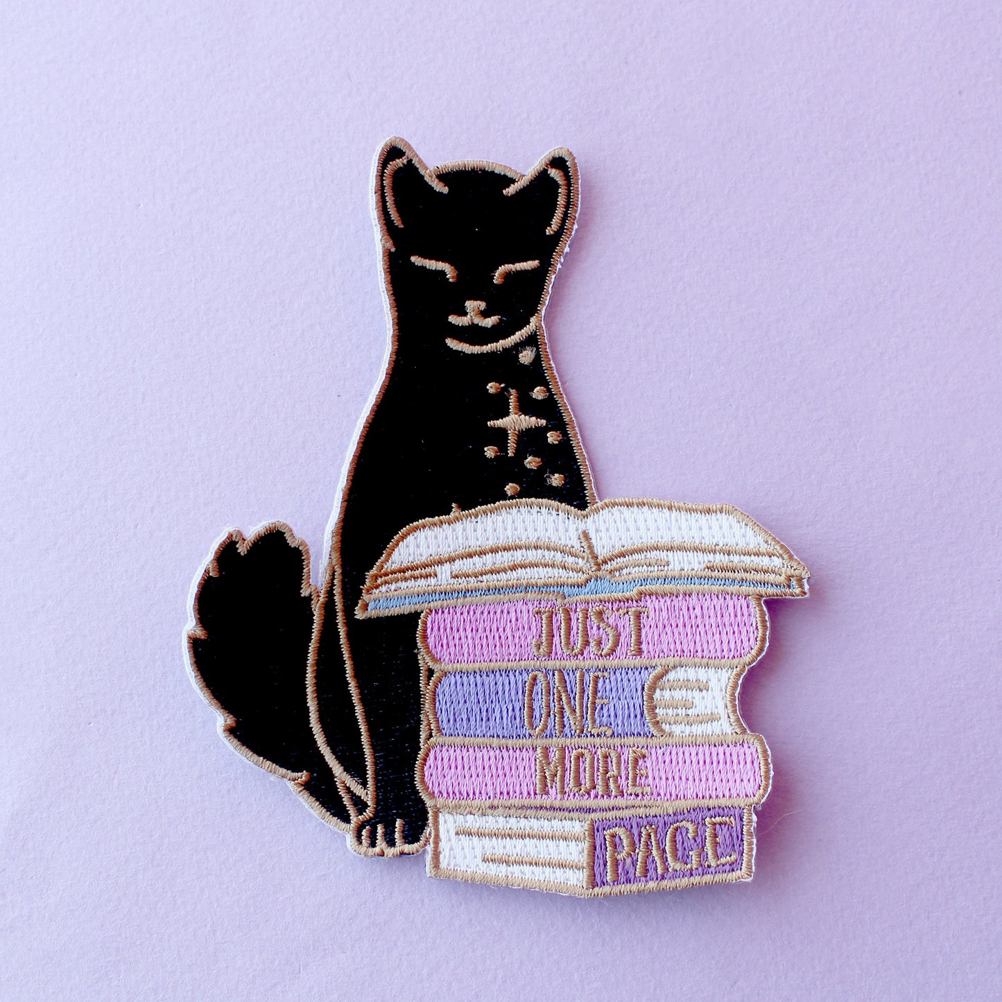 Just One More Page Embroidered Patch