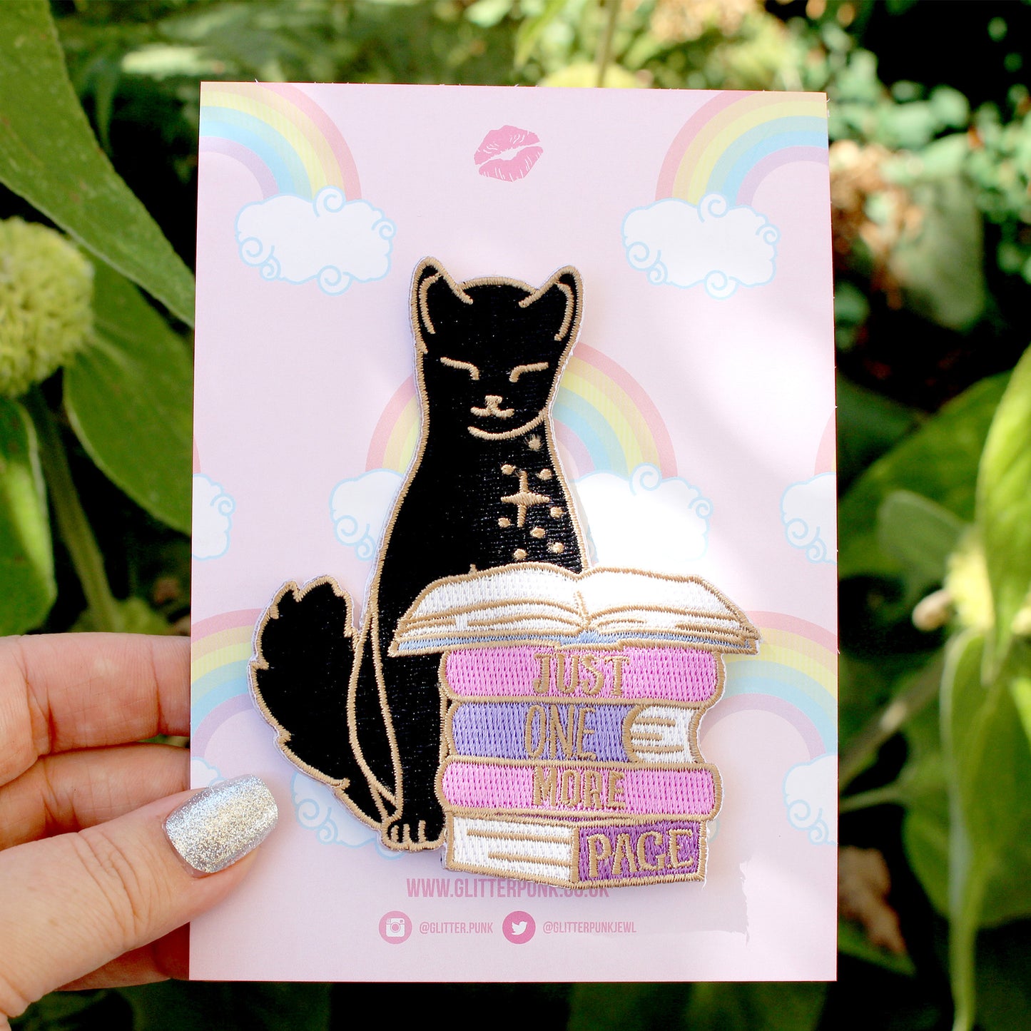 Just One More Page Embroidered Patch