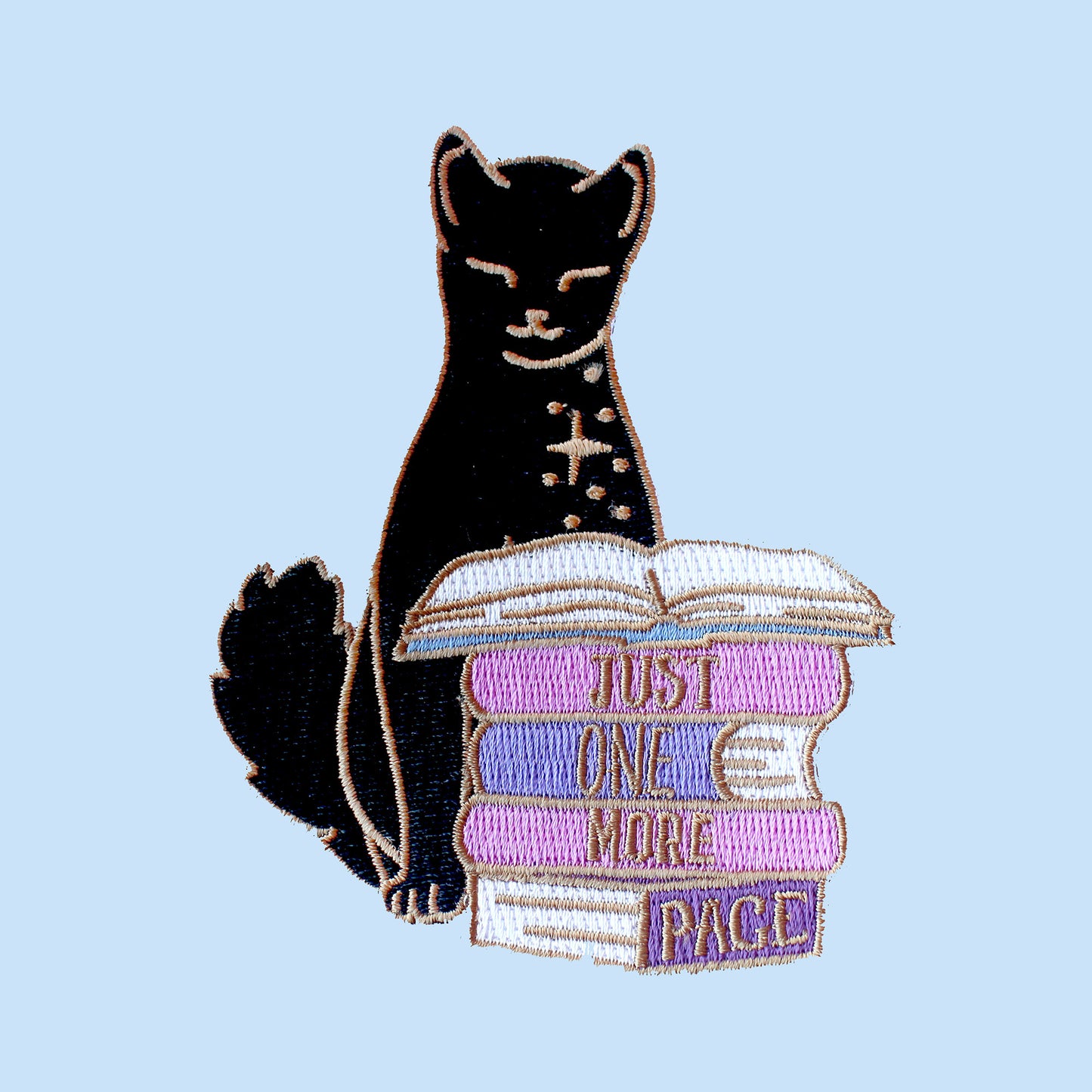 Just One More Page Embroidered Patch
