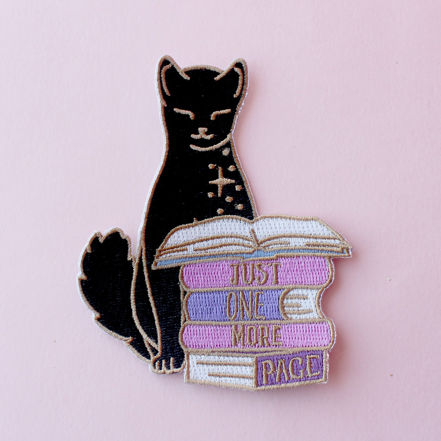 Just One More Page Embroidered Patch