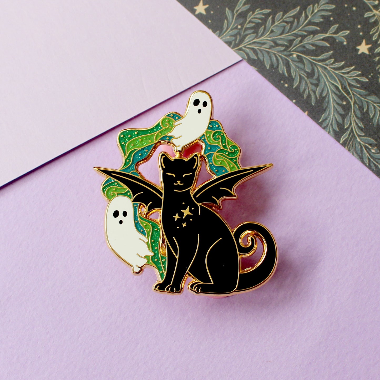 Imp Cat Enamel Pin – Halloween Collection