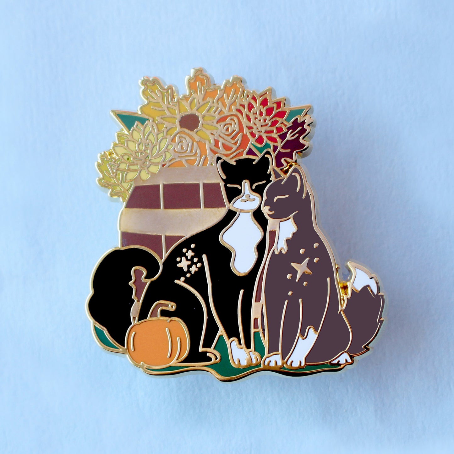 Autumn Flower Cats