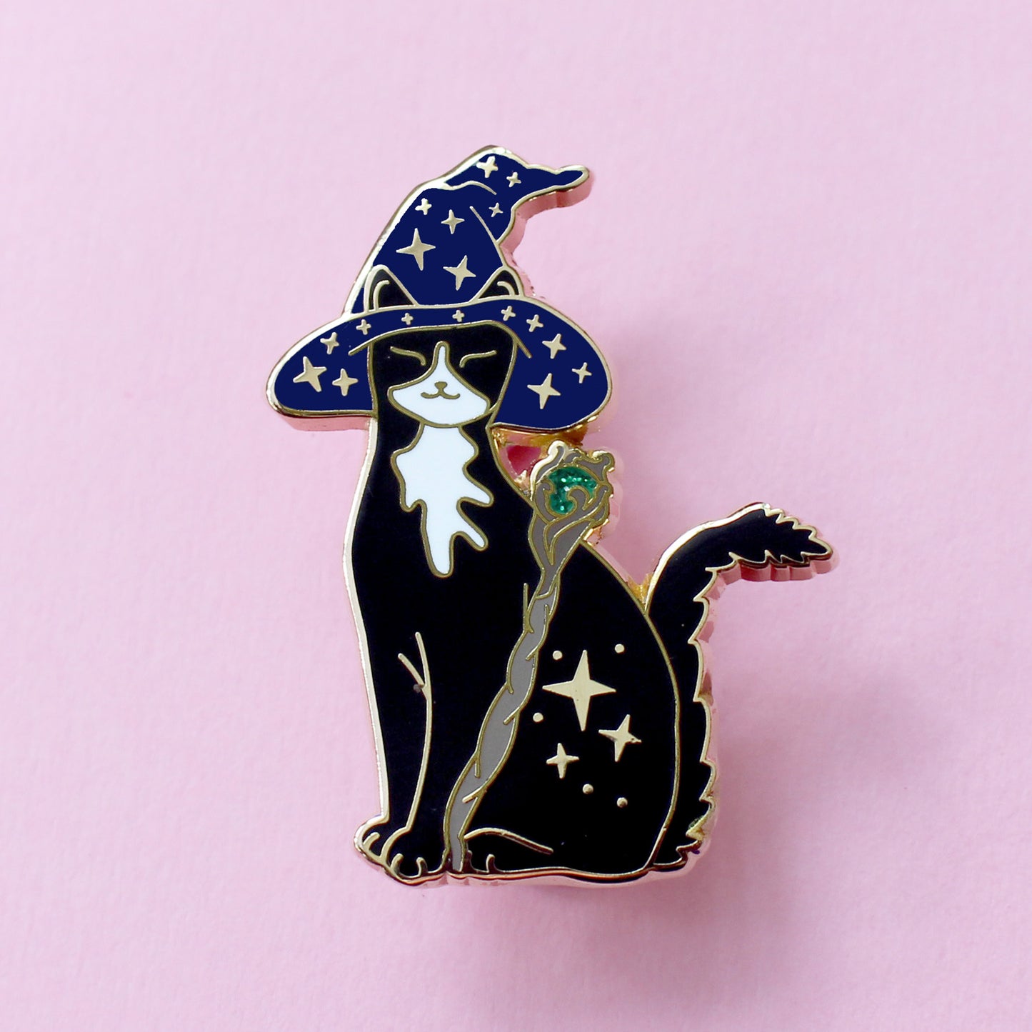 Wizard Cat Enamel Pin – Halloween Collection