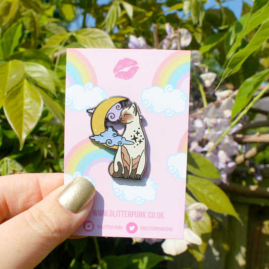 Pointed Cat Enamel Pin