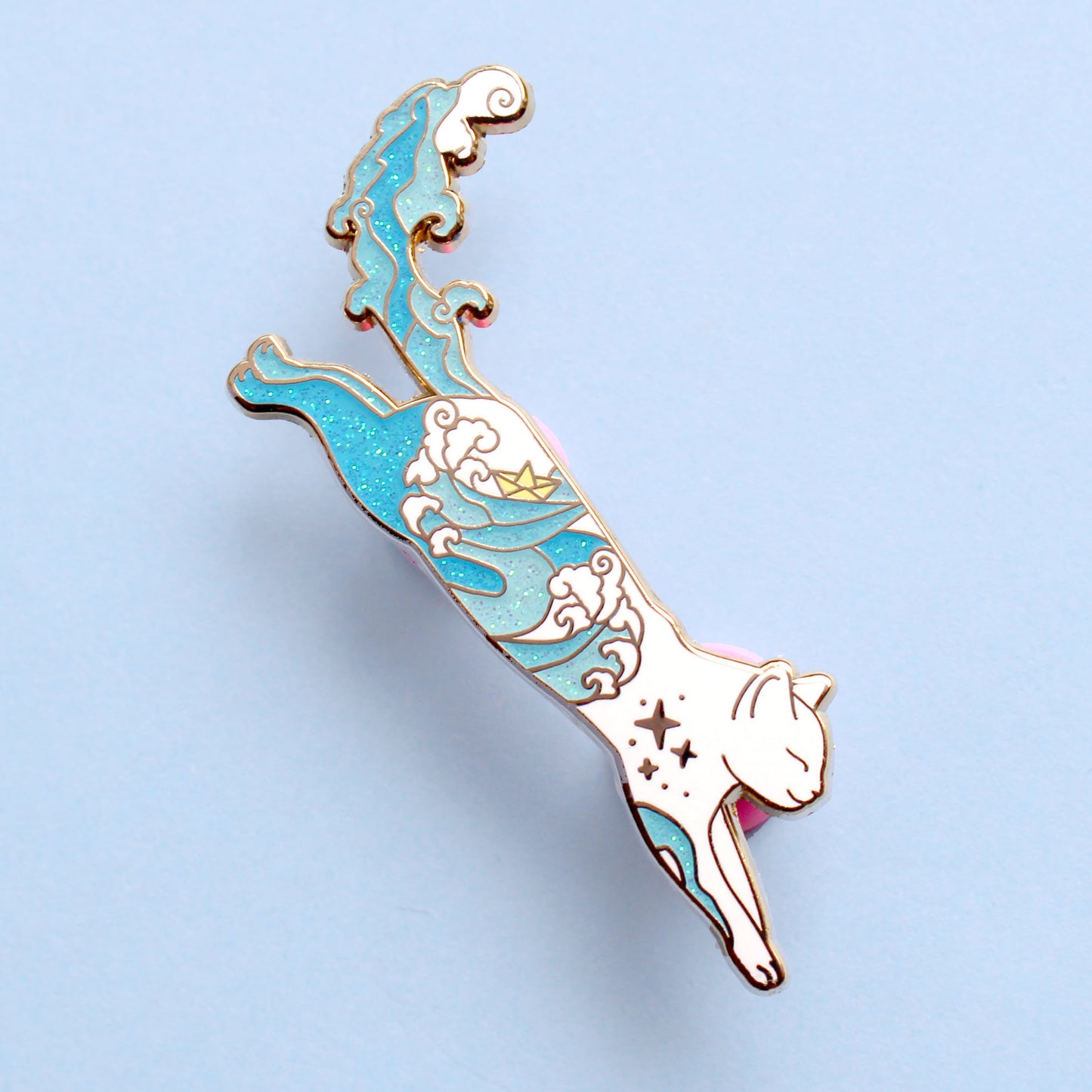 Sea Cat Enamel Pin