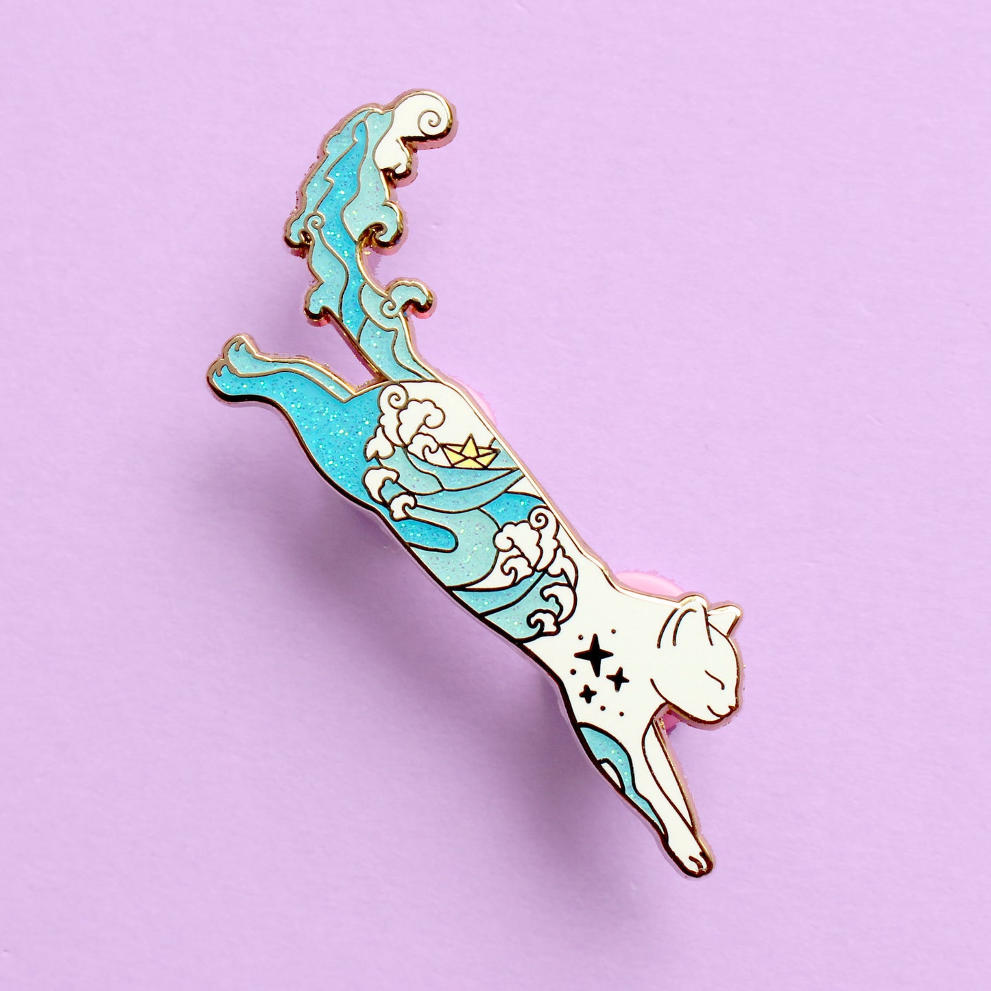 Sea Cat Enamel Pin