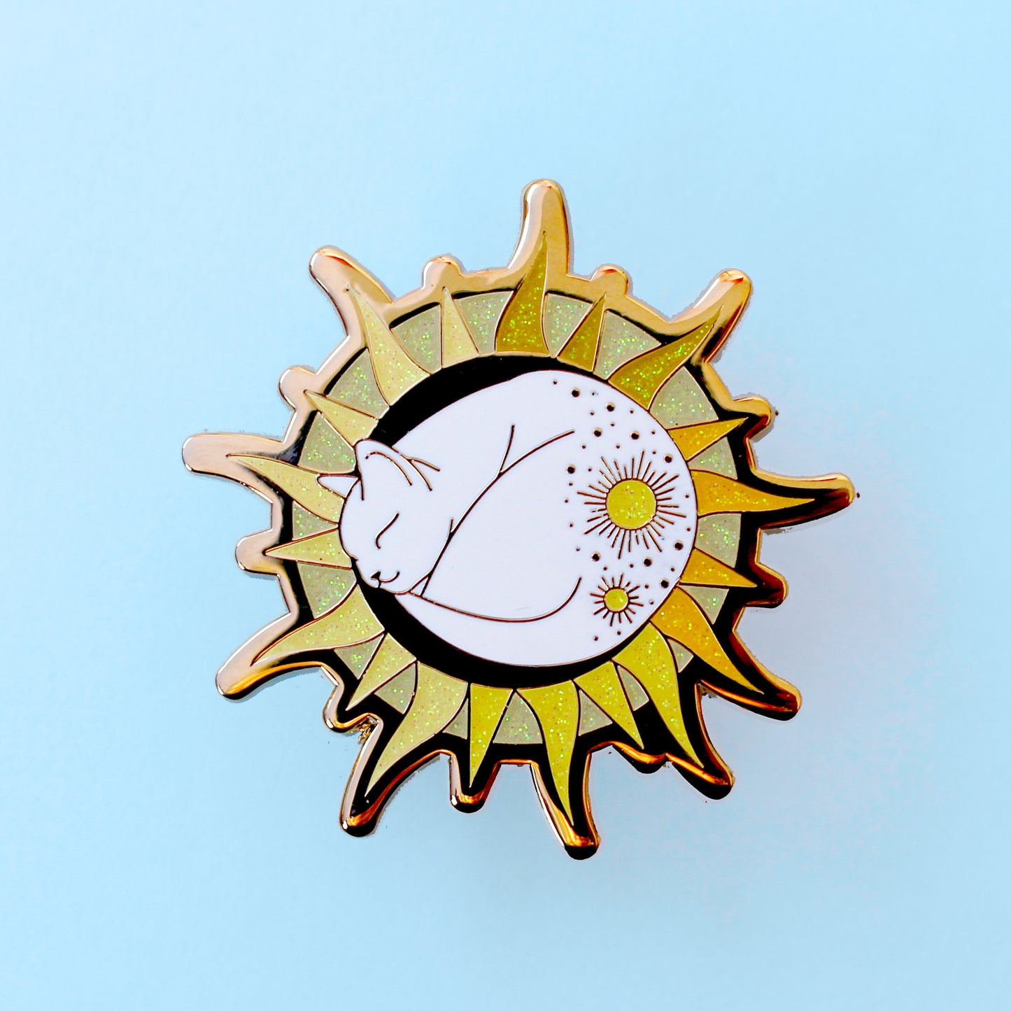 Sun Cat Enamel Pin - Climate Cats