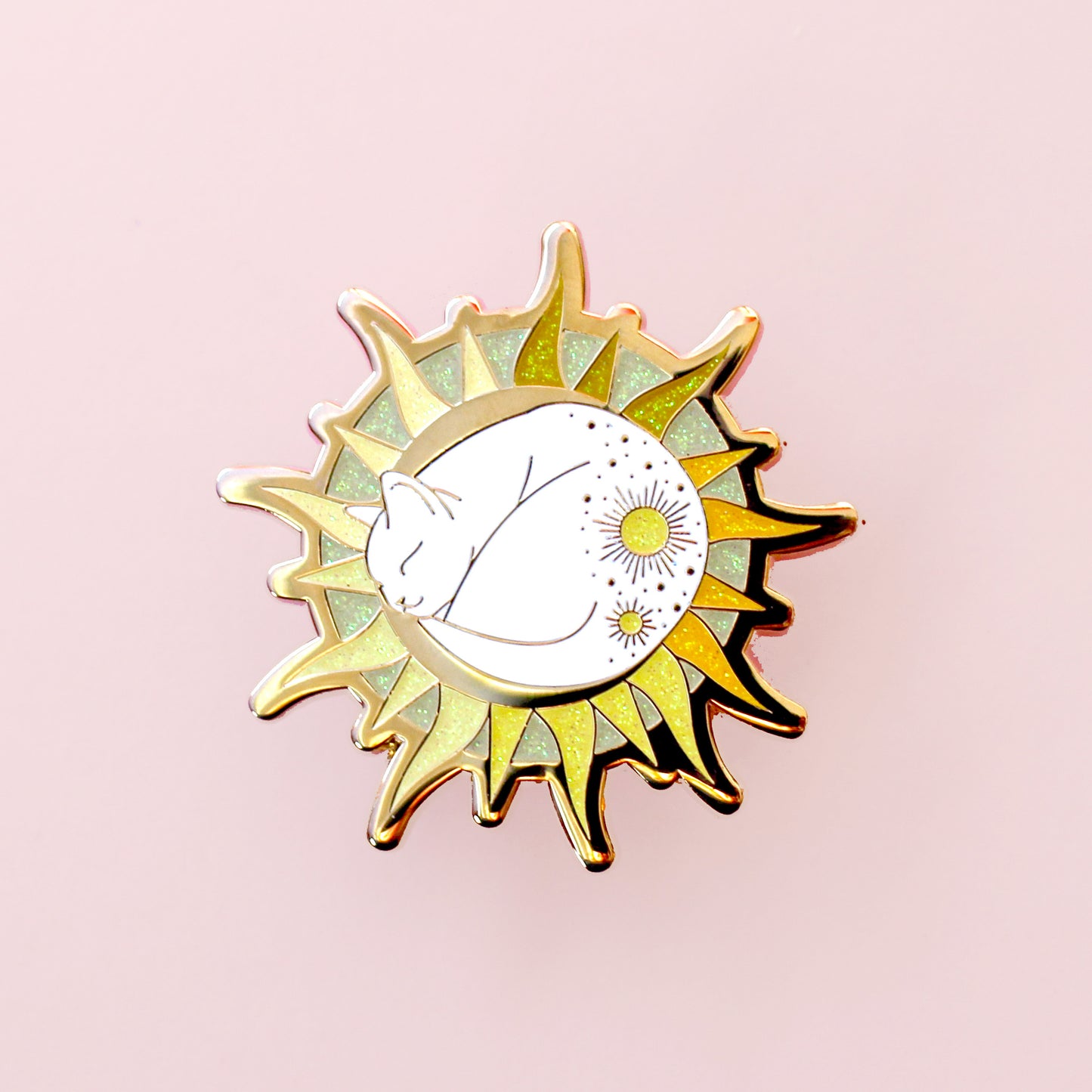 Sun Cat Enamel Pin - Climate Cats