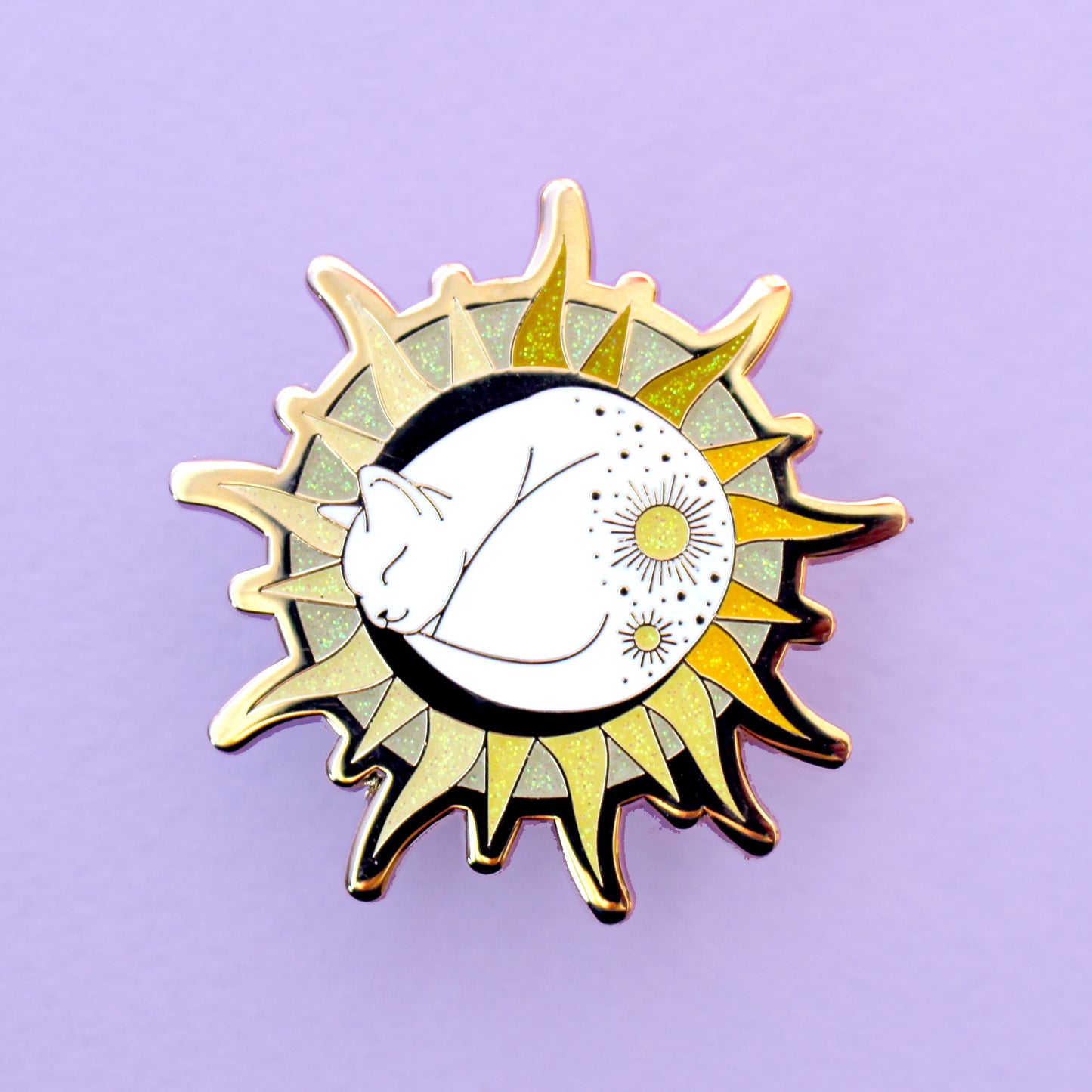 Sun Cat Enamel Pin - Climate Cats