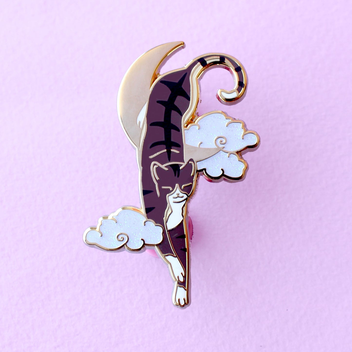 Tabby Cat Enamel Pin
