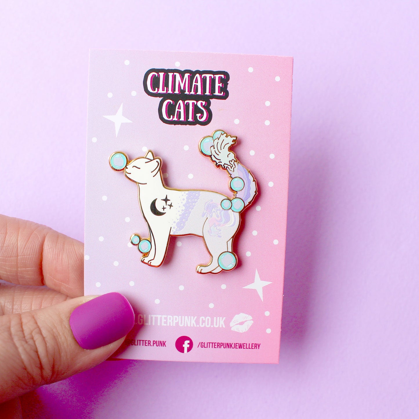 Water Cat Enamel Pin - Climate Cats