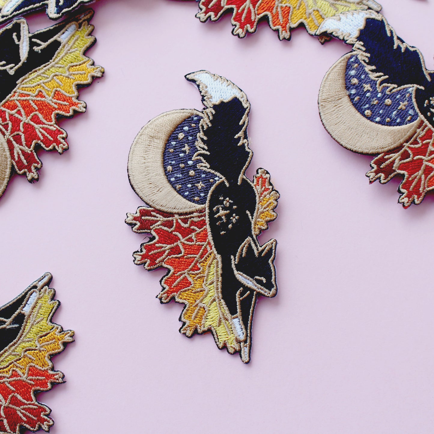 Fall Fox Embroidered Patch