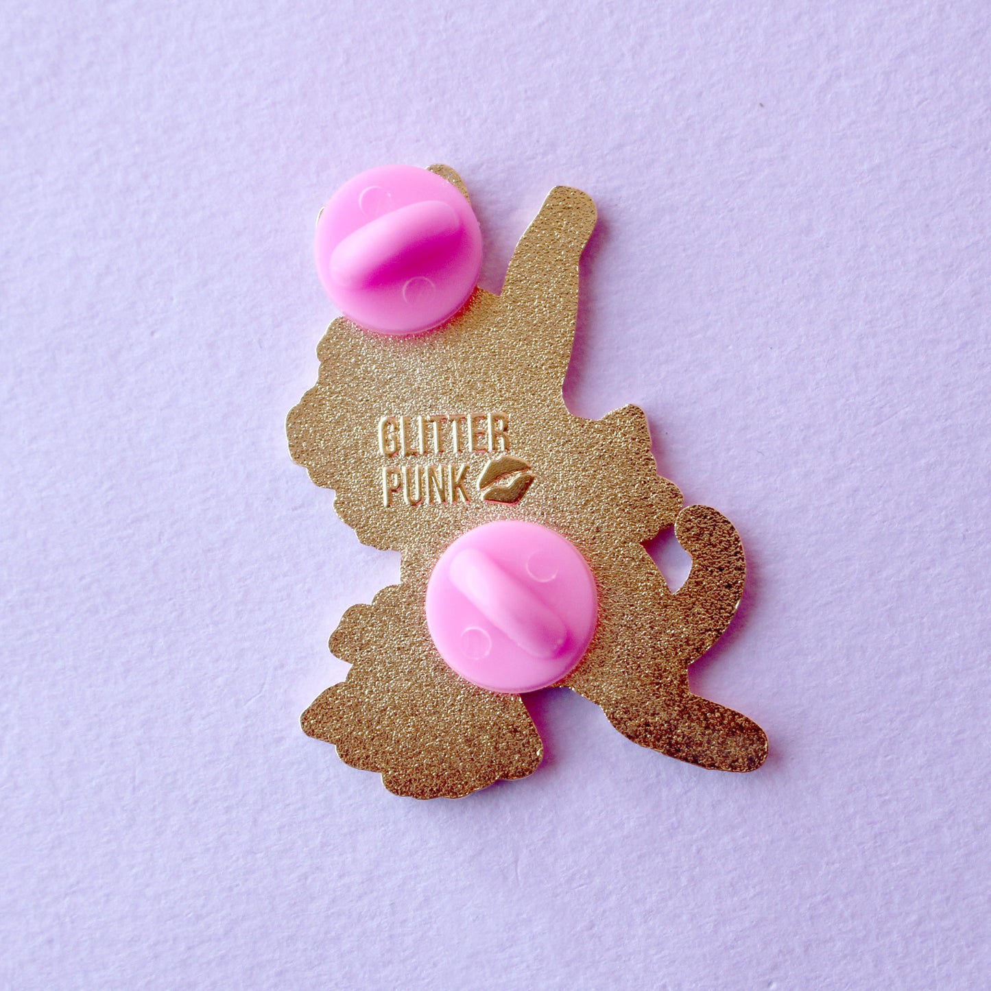 Silver Tabby Cat Enamel Pin