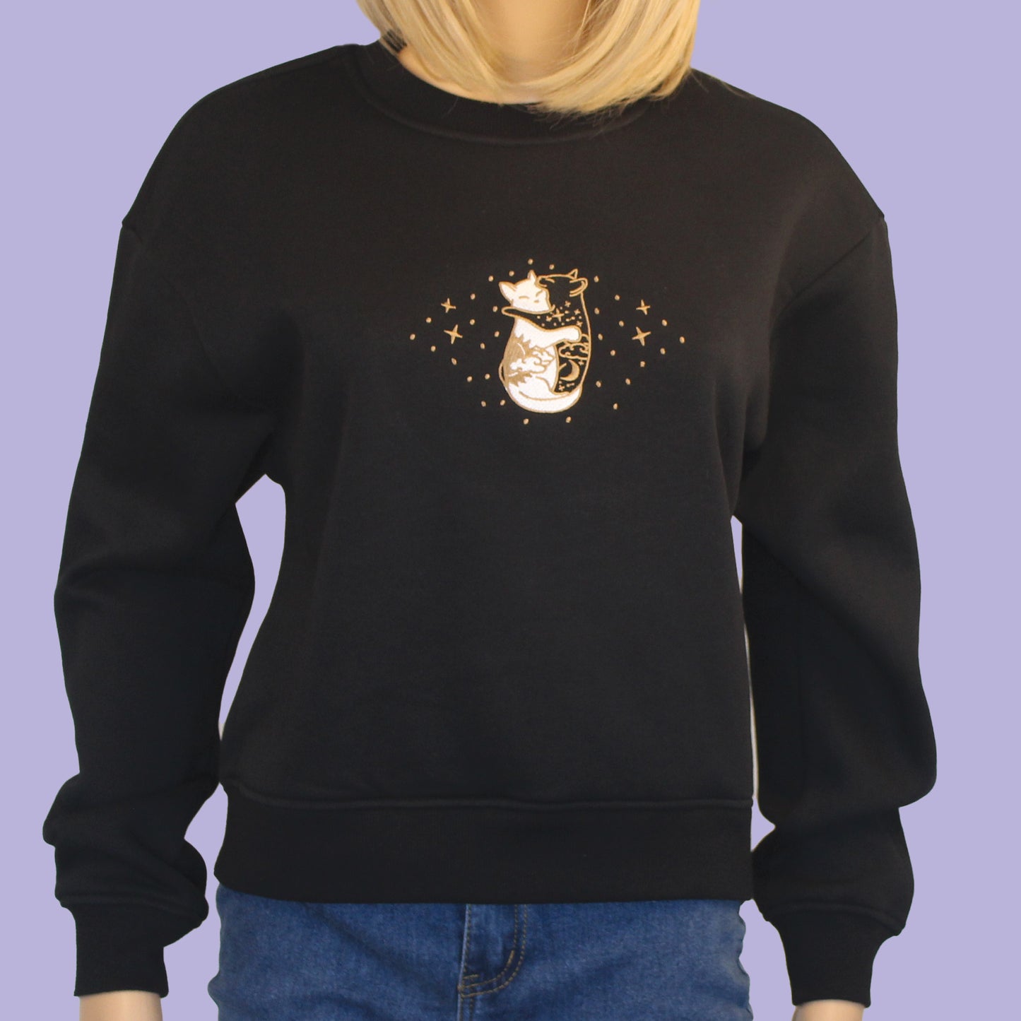 PRE-ORDER Day & Night Hugging Cats Sweatshirt