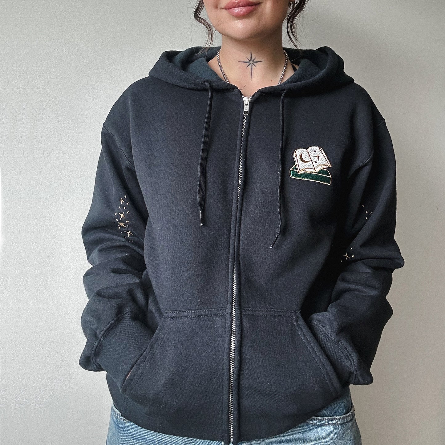 Horror Anthology Embroidered Zip-up Hoodie