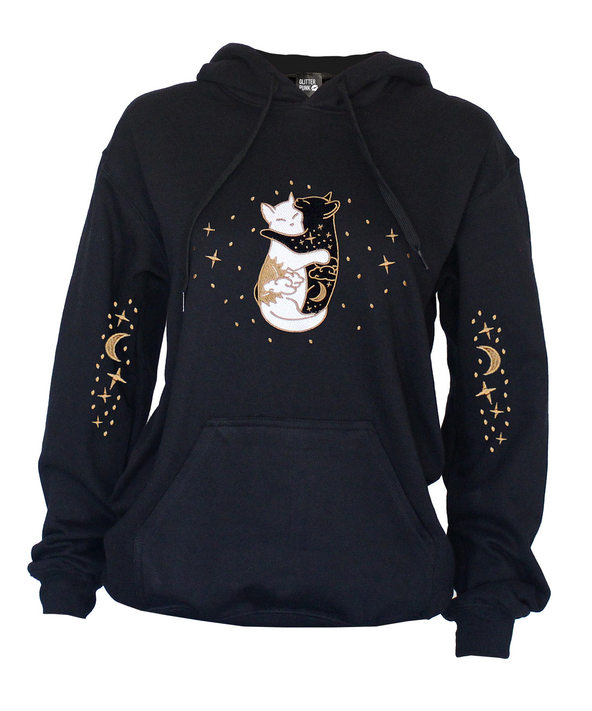 PRE-ORDER Unisex Day & Night Hugging Cat Hoodie