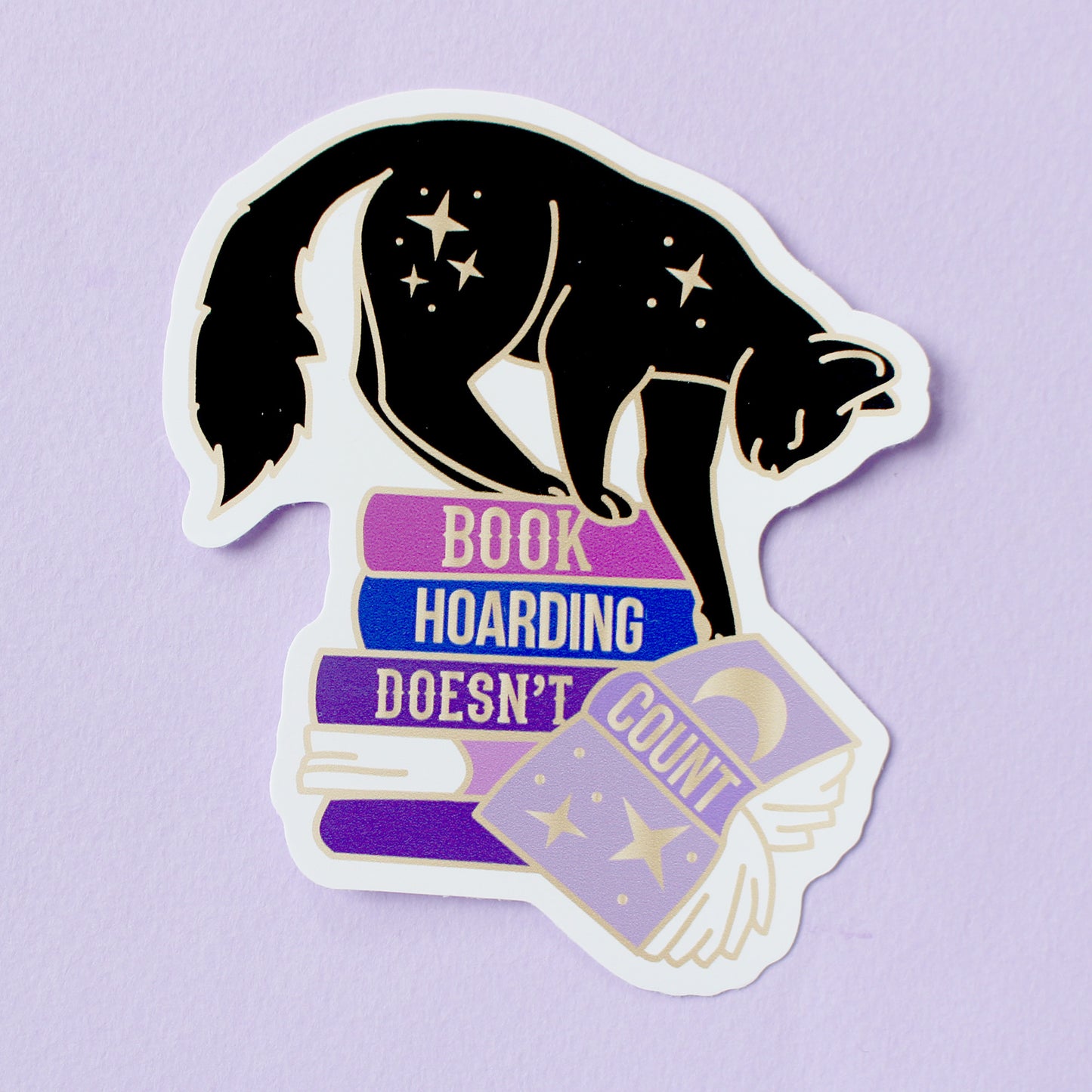 Book cats single stickers