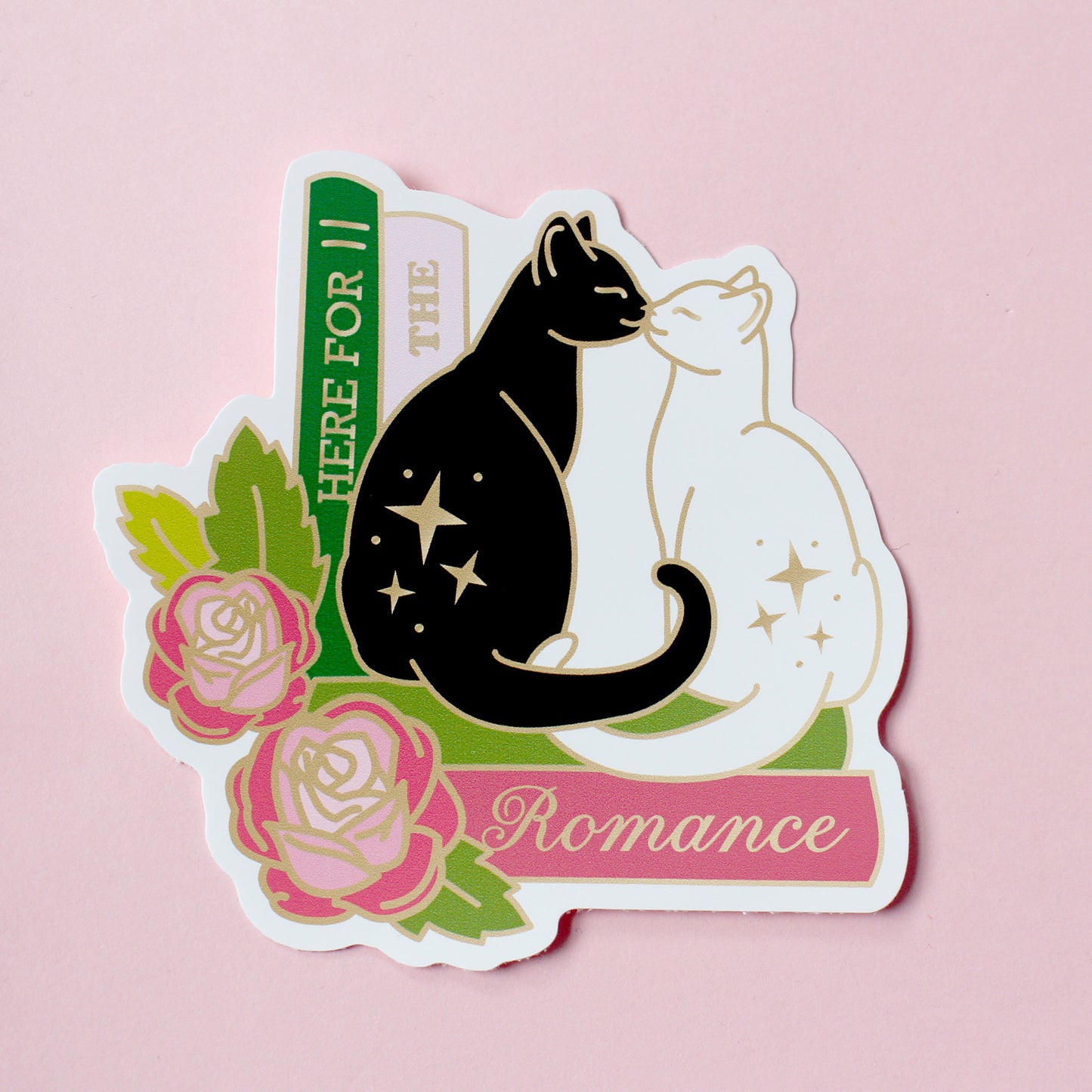 Book cats single stickers