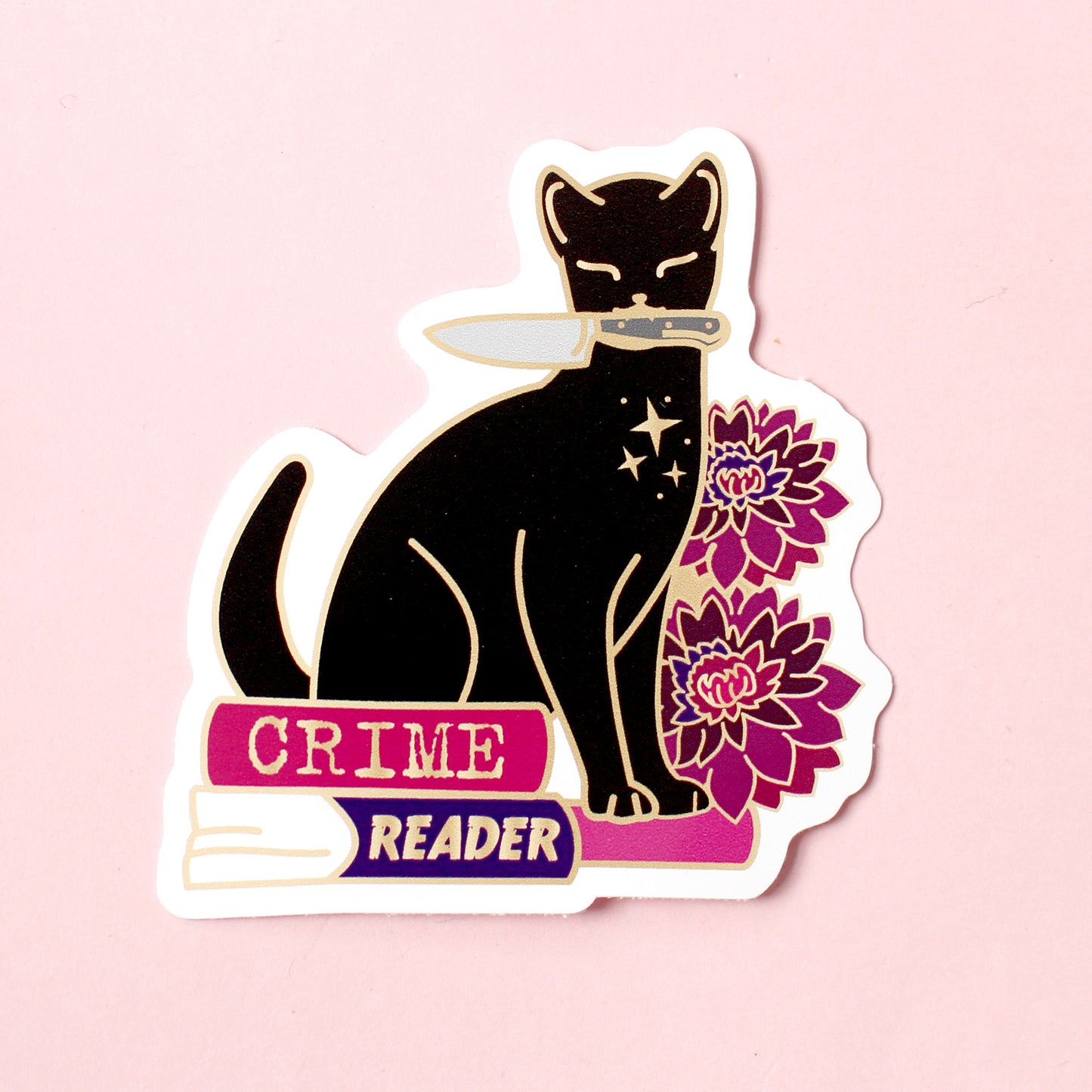 Book cats single stickers