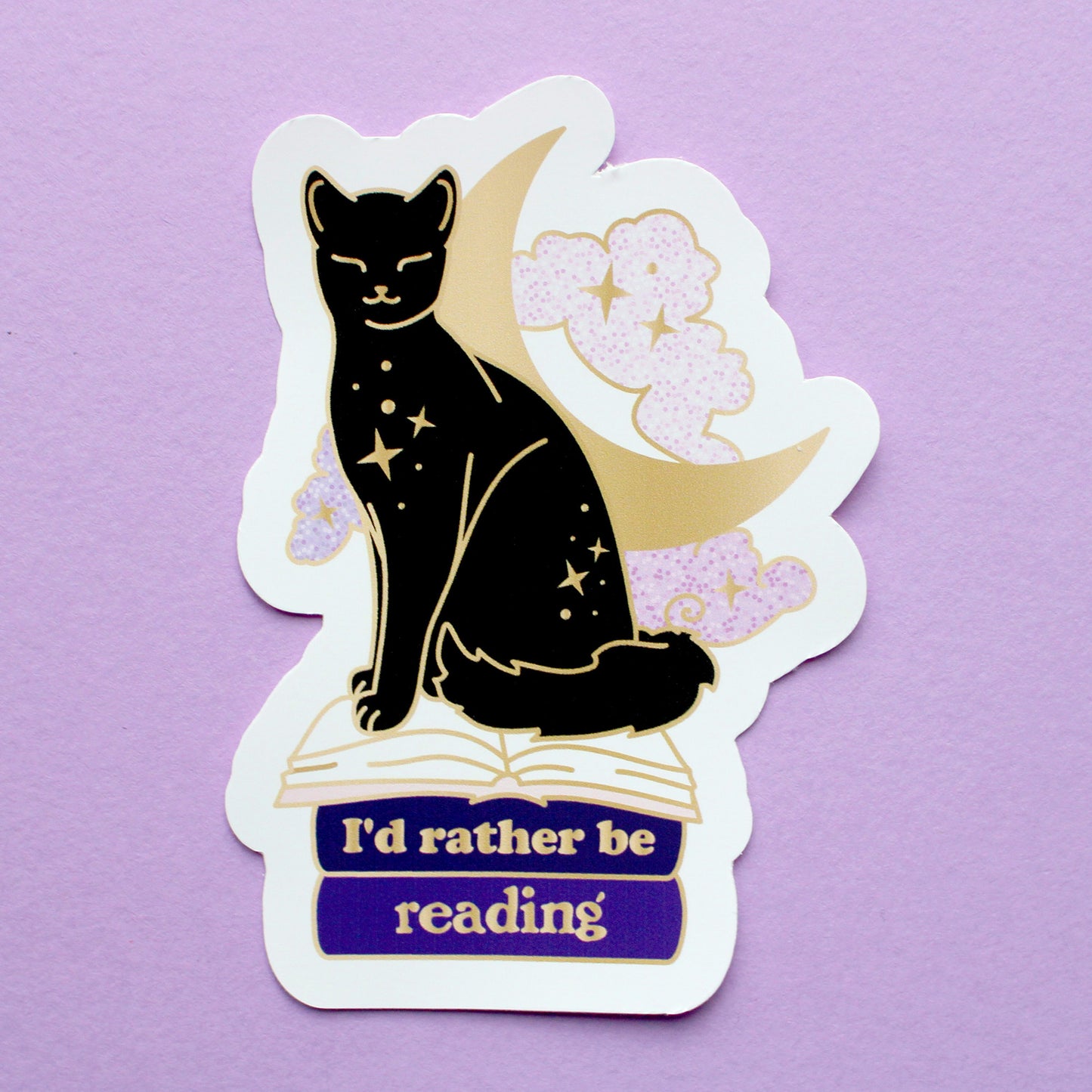 Book cats single stickers