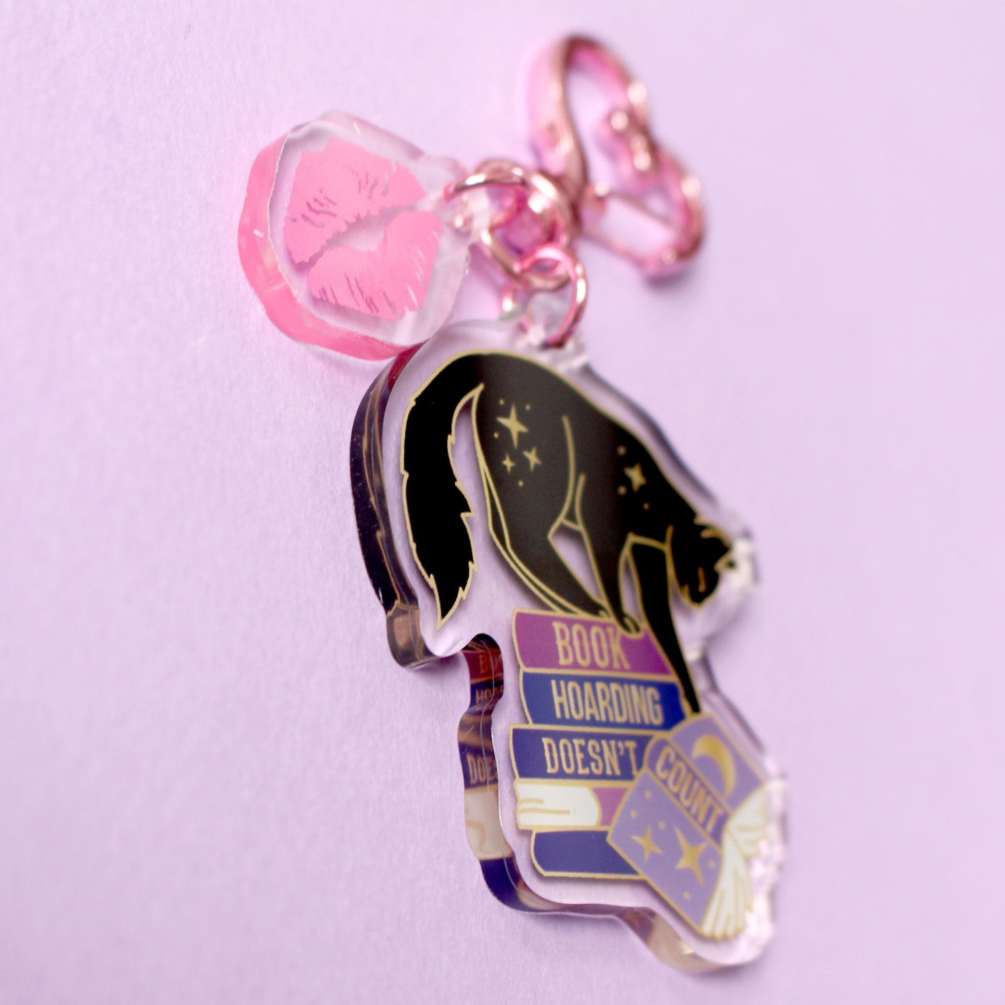 Book Hoarding Doesn’t Count Key chain