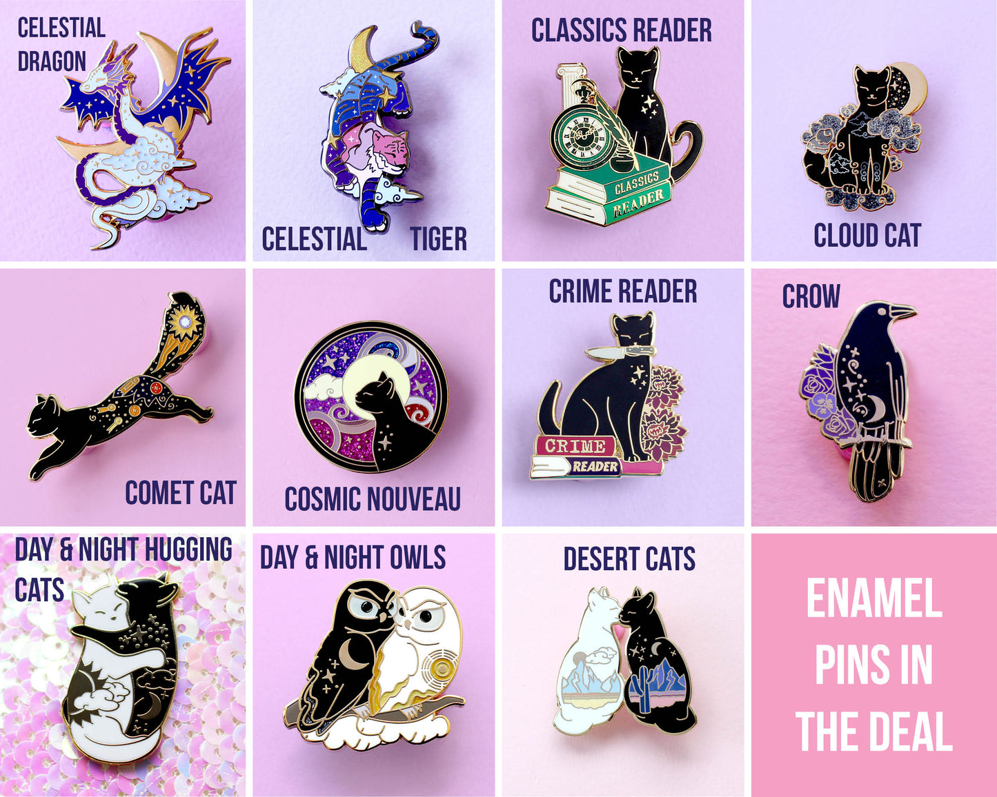 Seconds sale enamel pins