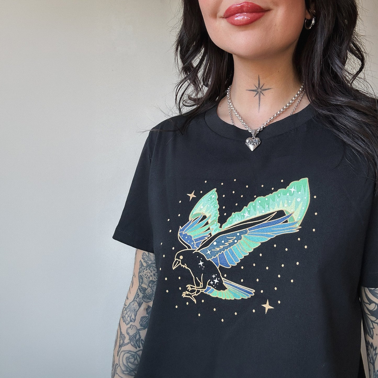 Northern Lights Raven T-Shirt