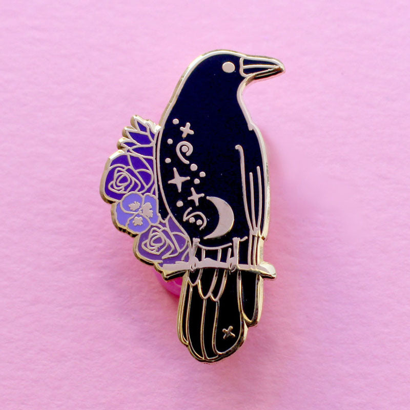 Crow Hard Enamel Pin
