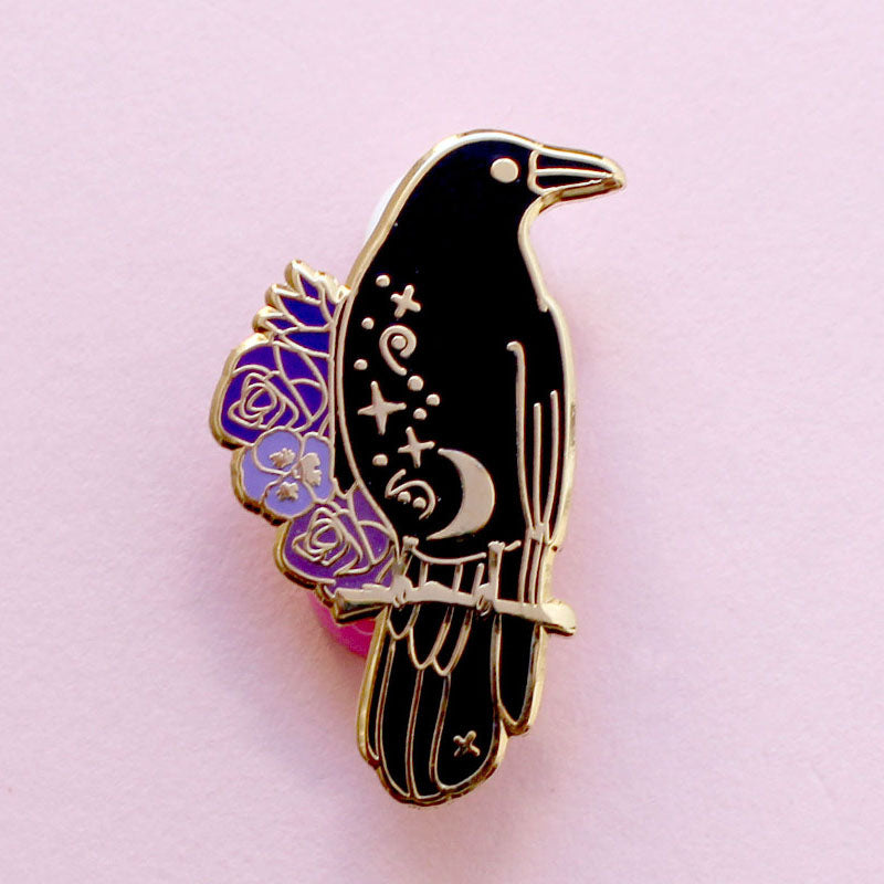 Crow Hard Enamel Pin